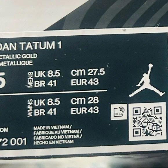 NWB Jordan Tatum 1 athlete shoe’s men’s 9.5 - Picture 4 of 4